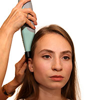 Stimulation of an occipital zone